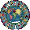 Joy Carpets Hands Around the World Kids Area Rug Size - 5 ft. 4 in.