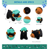 Black Bear Doctor Plush Bank with Cute Scrub Uniform and Cap 9