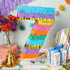 Small Rainbow Pinata for Kid's 7th Birthday Party Number 7 (11.8 X .