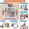 Easel for Kids Foldable Toddler with Building Block Table Multi