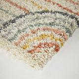 Mod-Tod Hailey Kids Rainbow Print Shag Berber Area Rug