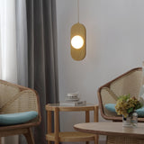 VidaLite Orbita - Contemporary Natural Wood Pendant and Frosted