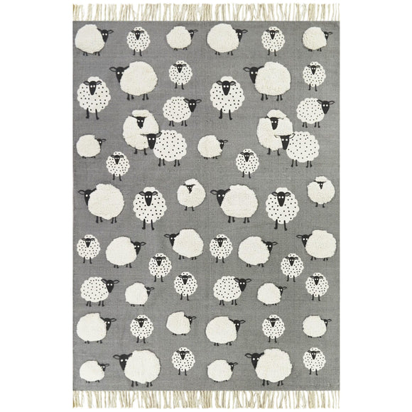 Wooly Kids Sheep Area Rug 5'3