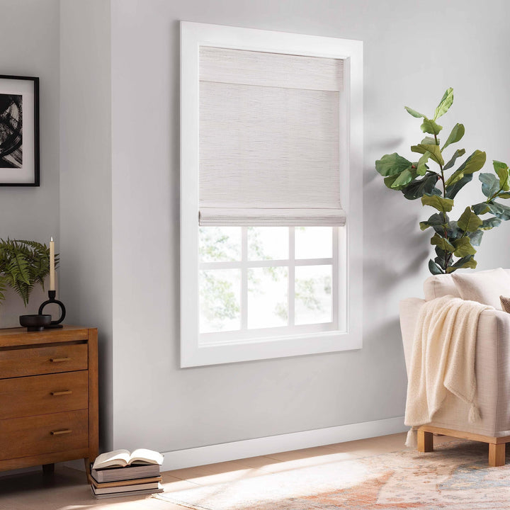 Eclipse Bamboo Roman Shades for Window Semi-Privacy