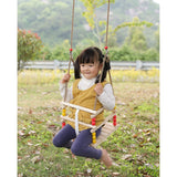 Wooden Baby g with Hanging Ropes for Babies and Toddlers Wood