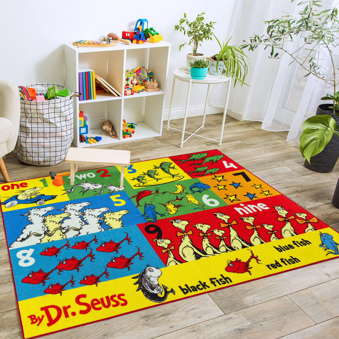 Gertmenian Kids Playroom & Game Room Carpet | Dr. Seuss Rug |