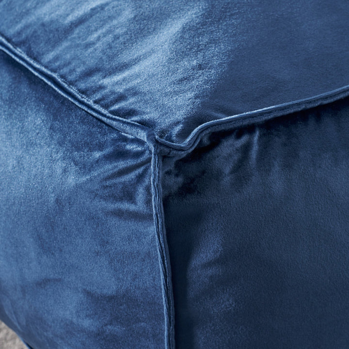 Christopher Knight Home Cytheria Cobalt Velvet Square Bean Bag