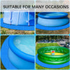 Swimming Pool Ground Cloth Round Liner Pad Blue