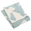 Baby Throw - Blue/White 32" X 40" Novelty Neutral Nature Cotton