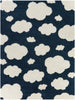 Balta Rugs Clouds Kids Shag Area Rug, Navy, 3' 11" x 5' 7"