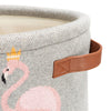 Baby Collection Flora Flamingo Basket Grey Girls