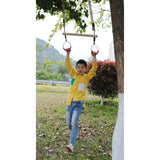 Kids Trapeze Swing Bar with Rings Hanging Ropes