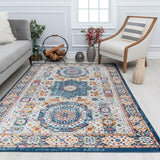 Hailey Geometric Medallion Traditional Area Rug by Rugs America