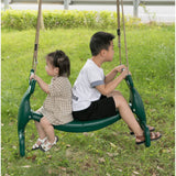 Plastic Double Glider Playground 2 Person Swing