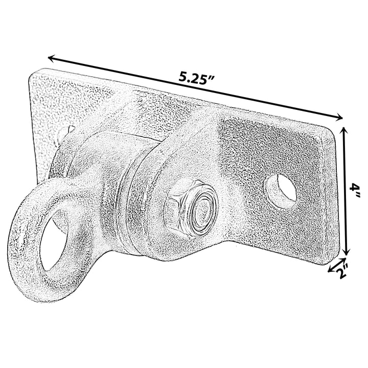 Heavy Duty Permanent Swing Hanger Brackets Set for Indoor and