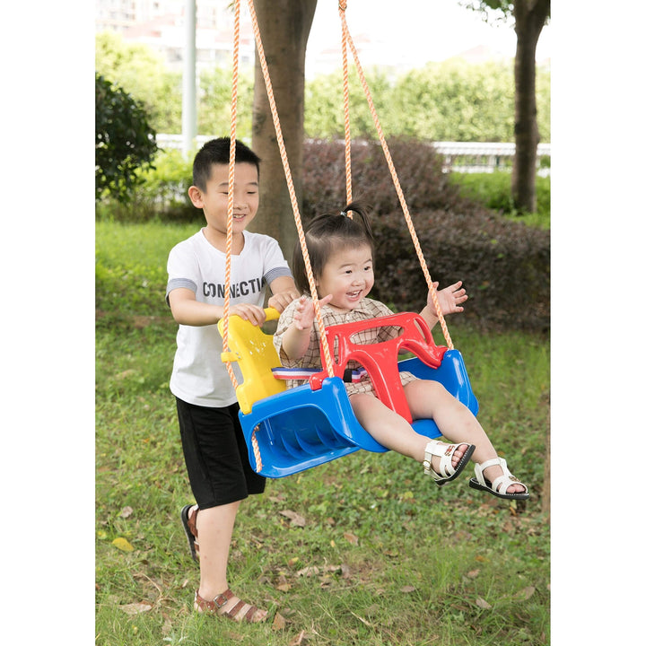 3 in 1 Baby Toddler and Teens Playground Hanging Swing Seat Black