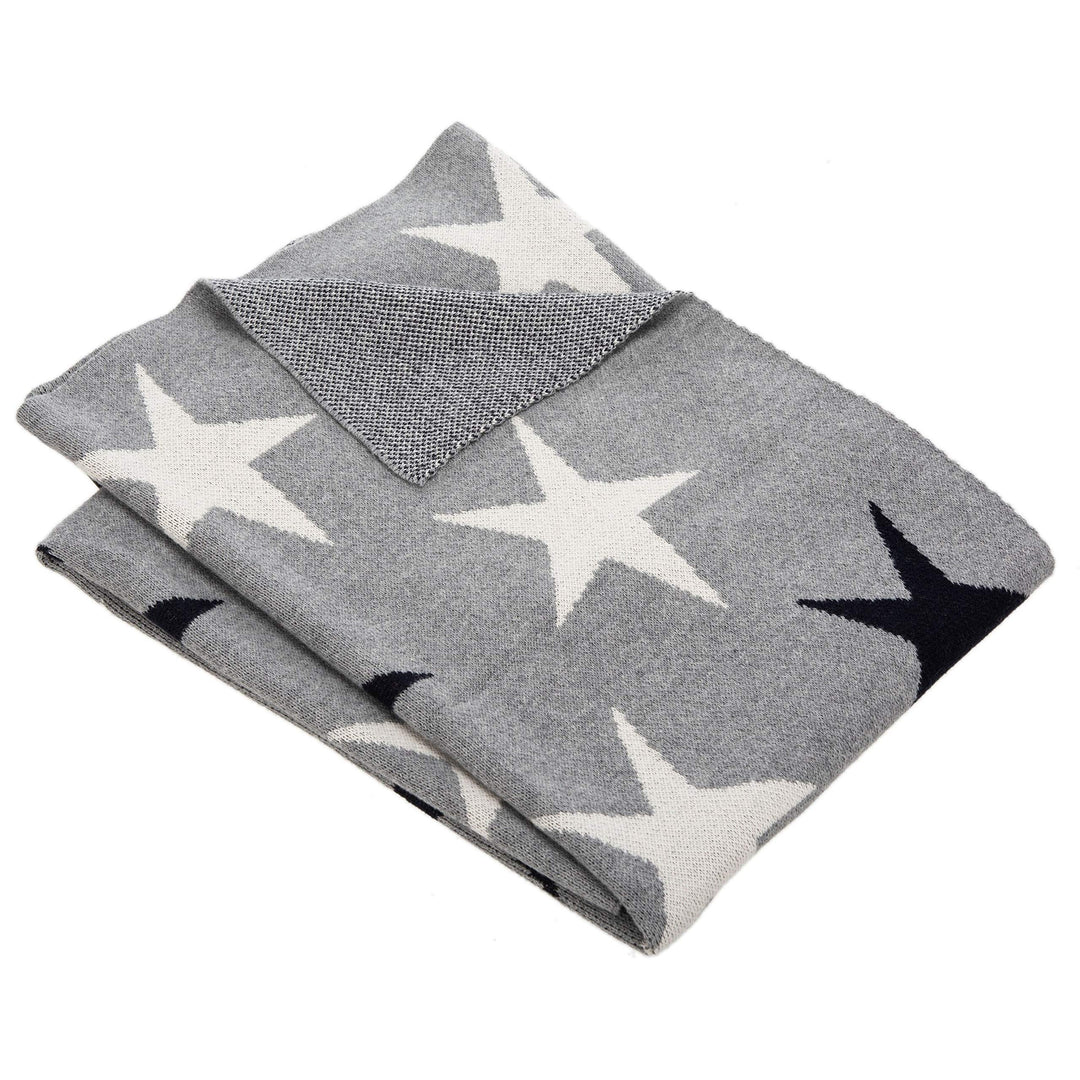 Baby Star Throw - Grey 32" X 40" Novelty Neutral Sports Cotton