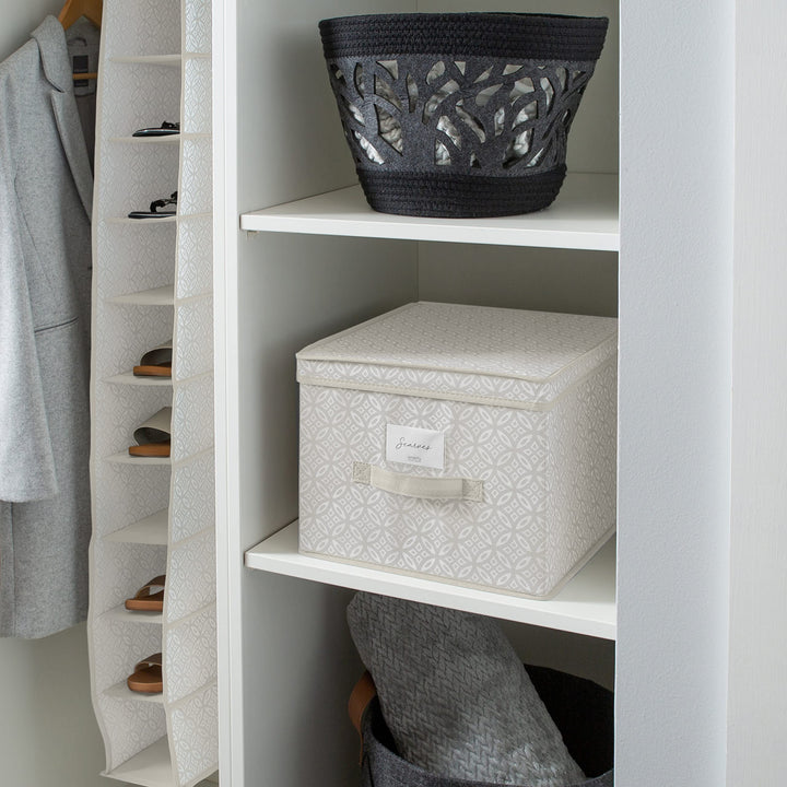 Simplify Boho Large Storage Box | Foldable | Collapsible | Flip Top