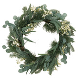 30 inch Eucalyptus and Pine Artificial Silk Wreath with Baby's