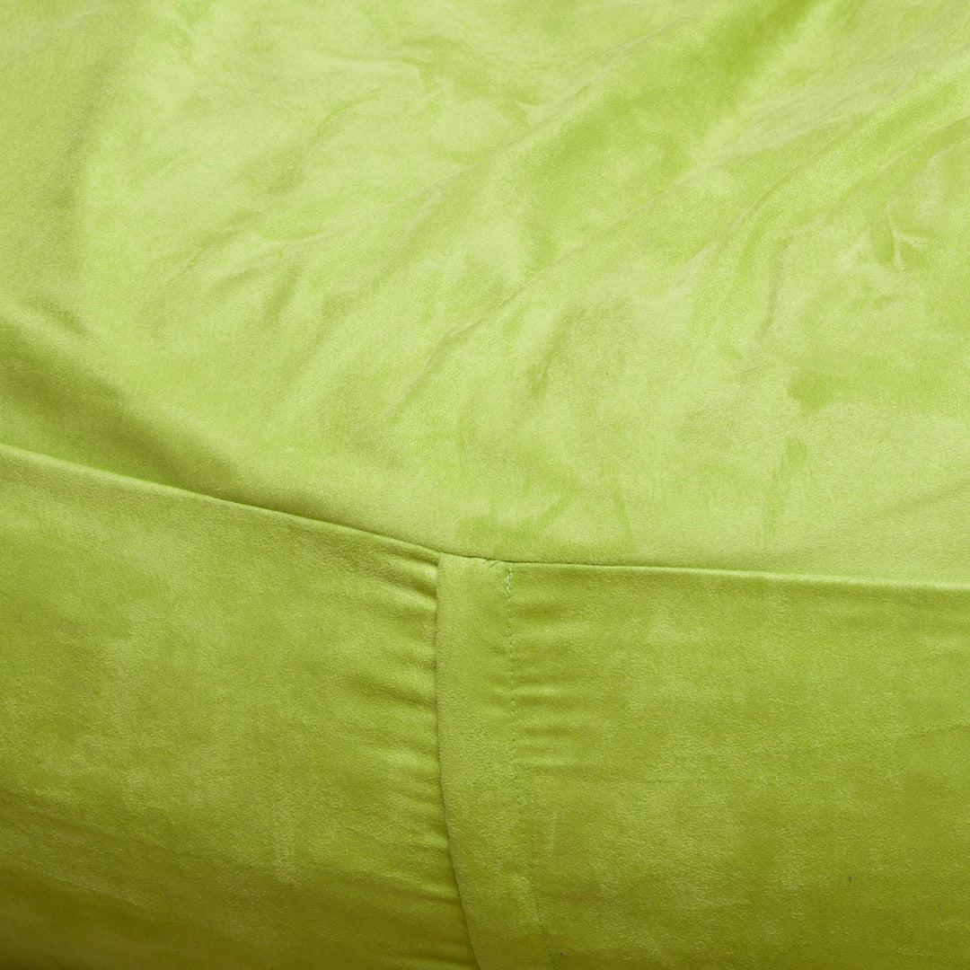 Delilah Traditional 4 Foot Suede Bean Bag Chair by Christopher Knight Home