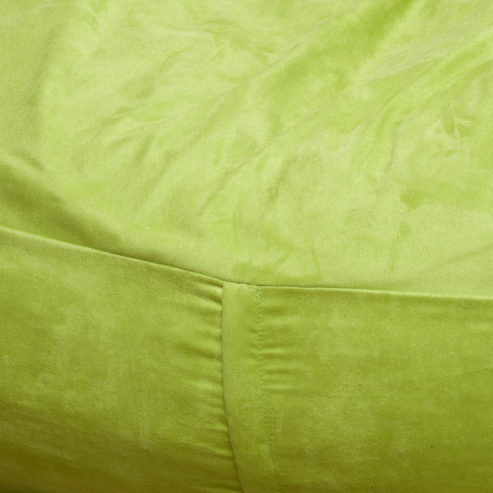 Delilah Traditional 4 Foot Suede Bean Bag Chair by Christopher Knight Home