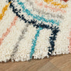 Mod-Tod Hailey Kids Rainbow Print Shag Berber Area Rug