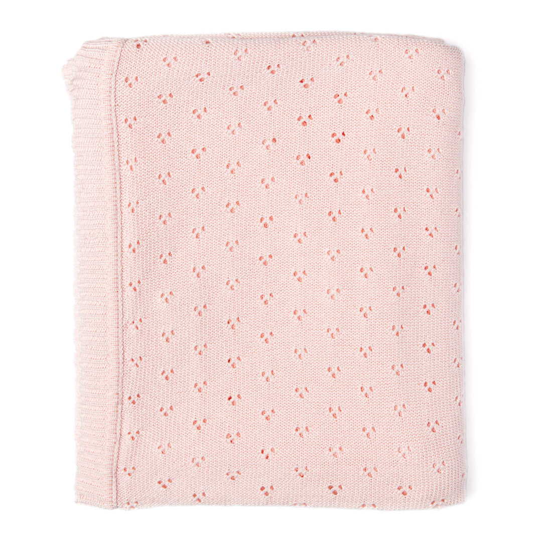 Baby Mode Signature Pink Pointelle Blanket