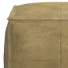 SIMPLIHOME Sheffield 18 Inch Boho Square Pouf in Distressed Sandcastle