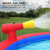 Slide 'N Spray nflatable Water Park Blow Up Pool with Air Pump Blue