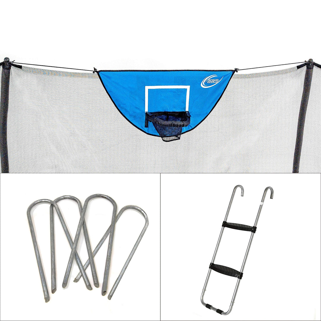 Accessory Kit with Basketball Game Windstakes Wide Step Ladder