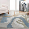 JONATHAN Y WSH301A-8 Algae Abstract Glam Botanical Machine-Washable Area Rug, Coastal, Modern, Transitional, Kids & Novelty for Living Room, Dining Room, Bedroom, Kitchen, Cream/Multi, 8 X 10