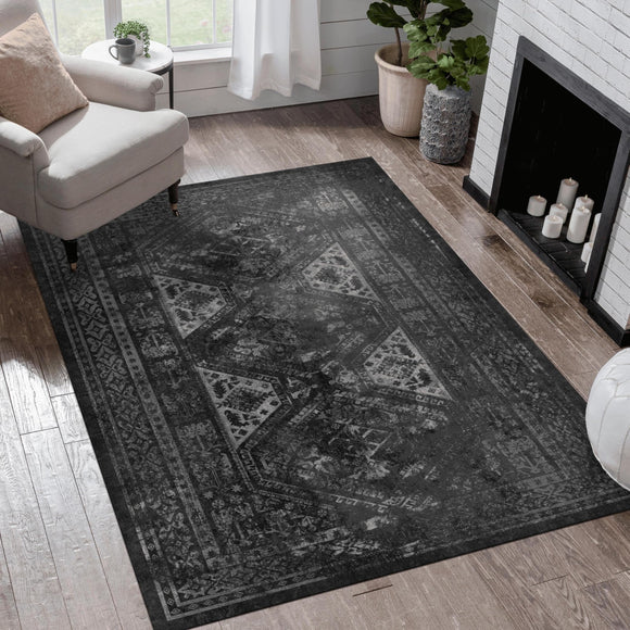 5x8 Area Rugs for Bedroom Shaggy Soft Rug Non-Slip Indoor Floor Carpet Living Room Kids Baby Boys Teen 6' X 7' Green Floral Botanical Modern Contemporary Rectangle Polyester Latex Free