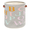 Baby Collection Alphabet Basket Grey Unisex