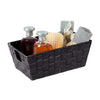 Simplify Small Shelf Woven Strap Tote | Decorative Storage Basket |