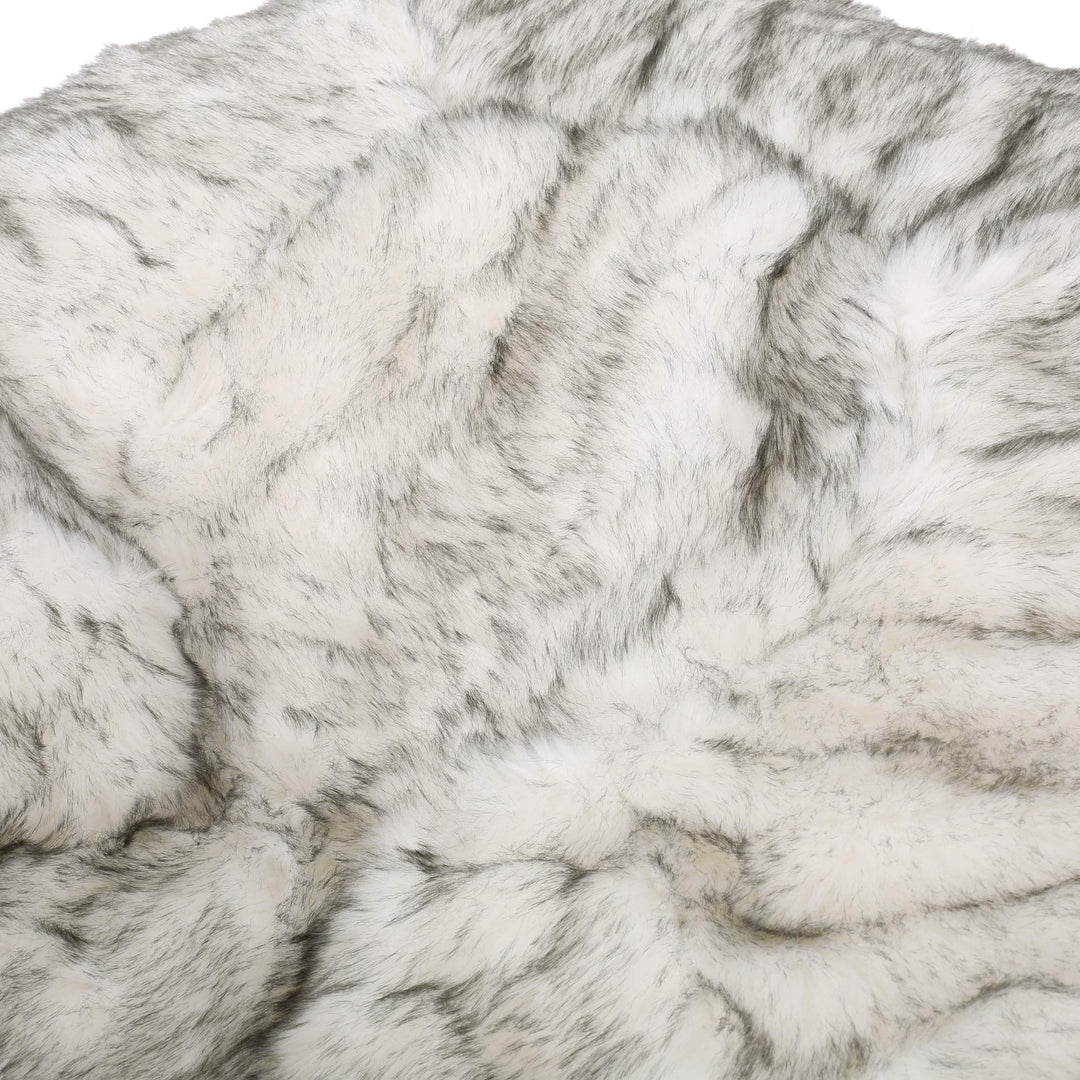 Schley Modern Glam 5 Foot Short Faux Fur Bean Bag by Christopher Knight Home