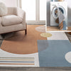 JONATHAN Y WSH306A-4 Slinger Modern Kids & Novelty Collage Machine-Washable Area Rug, Contemporary, Geometric, Minimalist for Living Room, Dining Room, Bedroom, Kitchen, Cream/Multi, 4 X 6