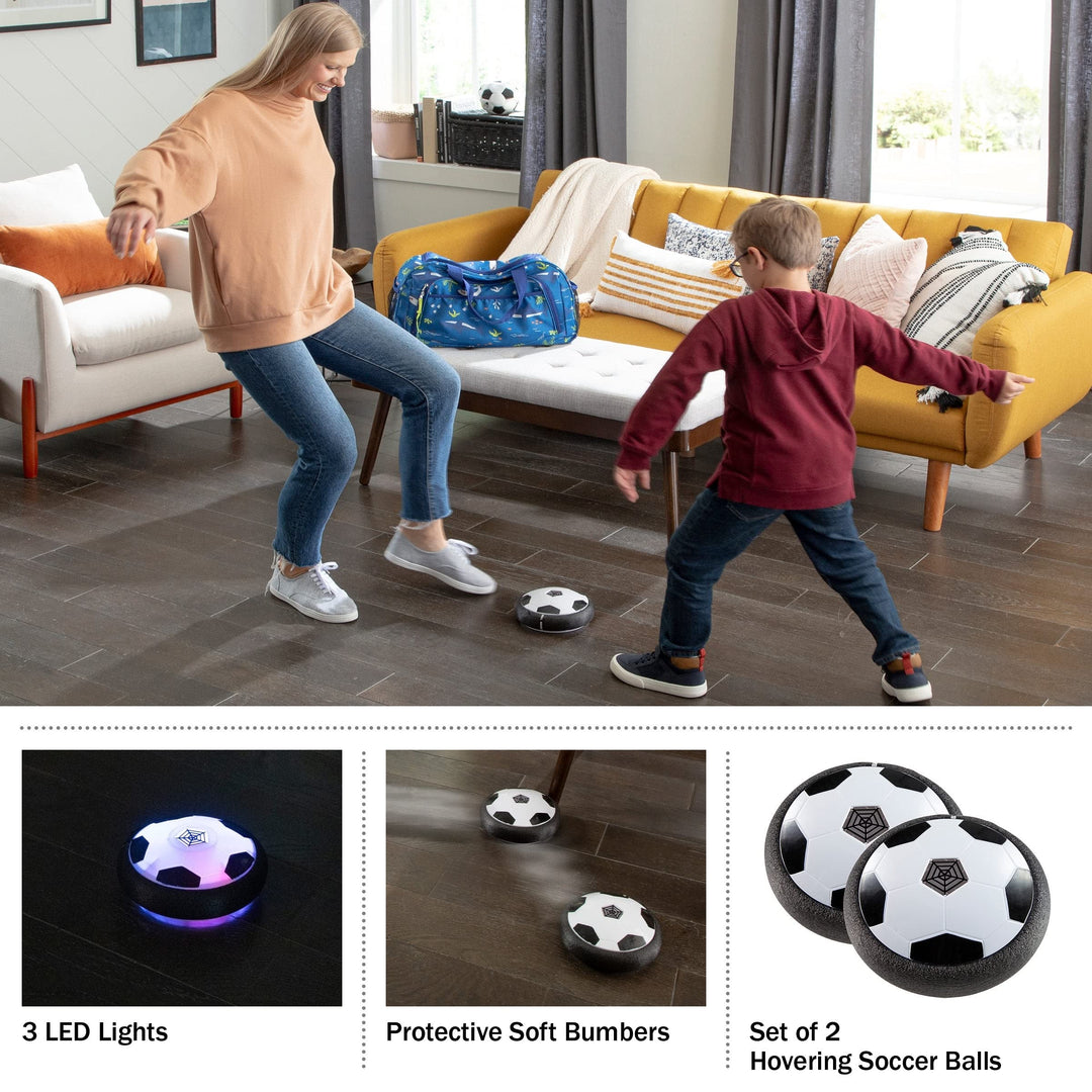 Hover Soccer Ball 2-Pack Air Balls with Led Lights