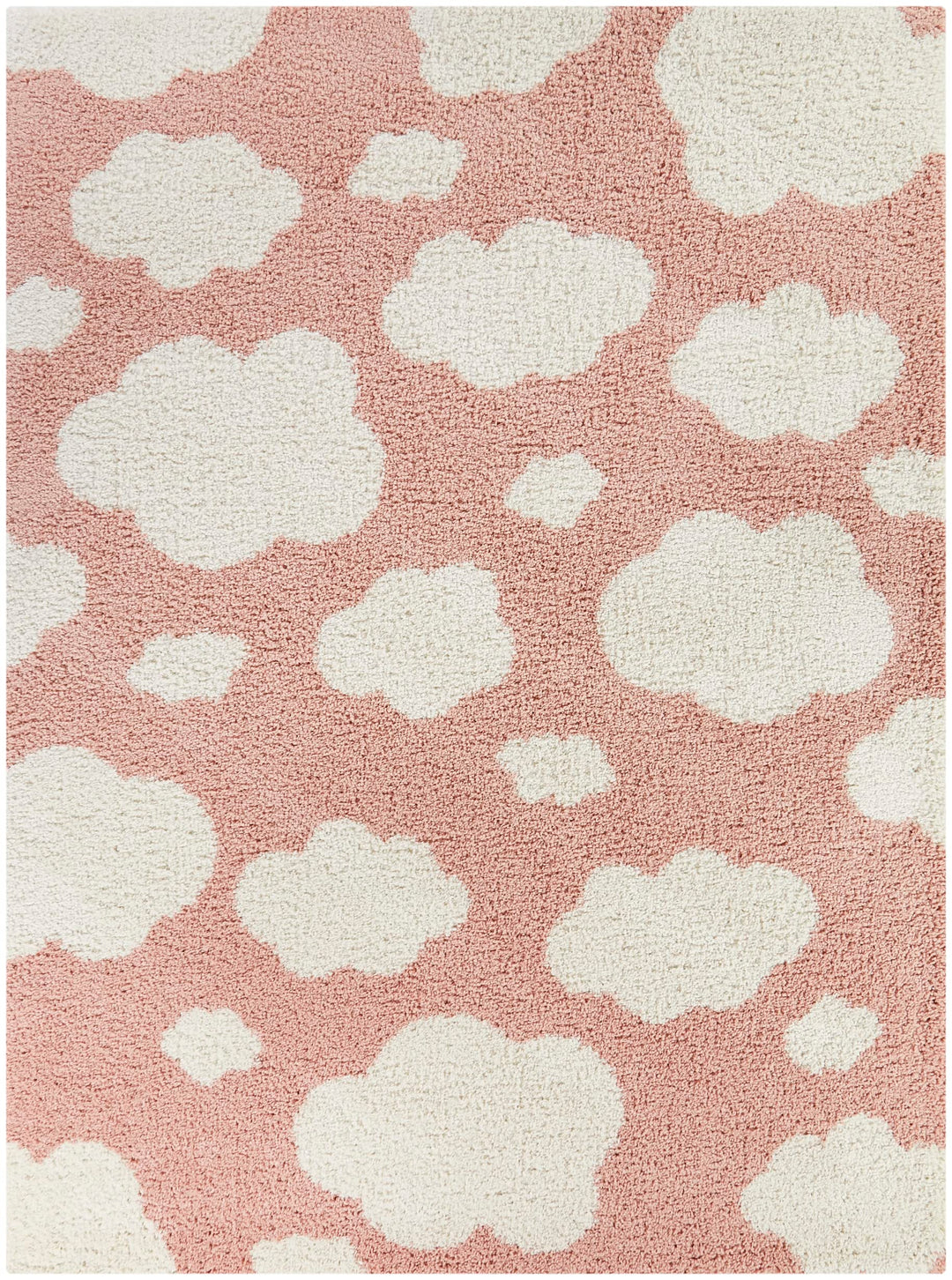 Balta Rugs Clouds Kids Shag Area Rug, Pink, 5' 3" x 7'