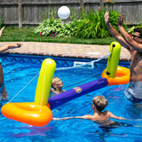 Inflatable Orange and Yellow Splash Volleyball Game Pool Float