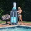 86" Gray and Blue Bottle Swimming Pool Lounge Float