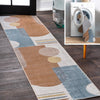 JONATHAN Y Pebble Modern Kids & Novelty Collage Machine-Washable Cream/Multi Area Rug