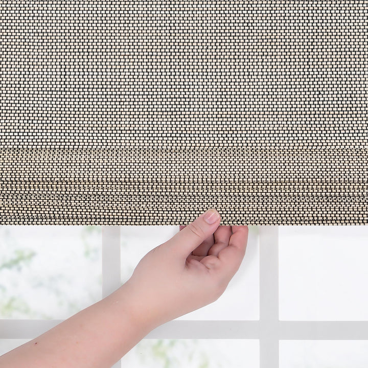 Eclipse Bamboo Roman Shades for Window Semi-Privacy