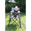 Our Outdoor Baby Camping Chair Grey Canvas Vinyl Folding