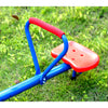 Extendable Outdoor Red and Blue Metal Rotating Seesaw