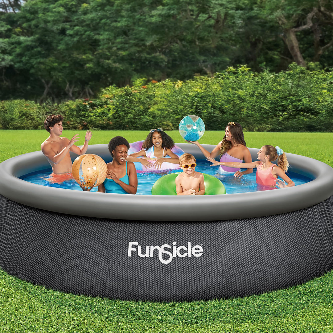 Funsicle: Quickset Designer Pool - 13ft Above Ground Inflatable Pool