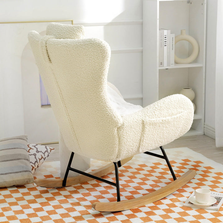 Rocking Chair Nursery Beige Modern Contemporary