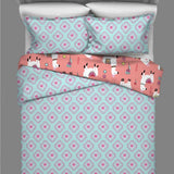 Meadow Meditteranean Sheeps Motif Reversible Kids Quilt Set