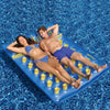 78" Inflatable Blue and Yellow Water Sports 36 Pocket Double Pool