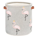 Baby Collection Flora Flamingo Basket Grey Girls