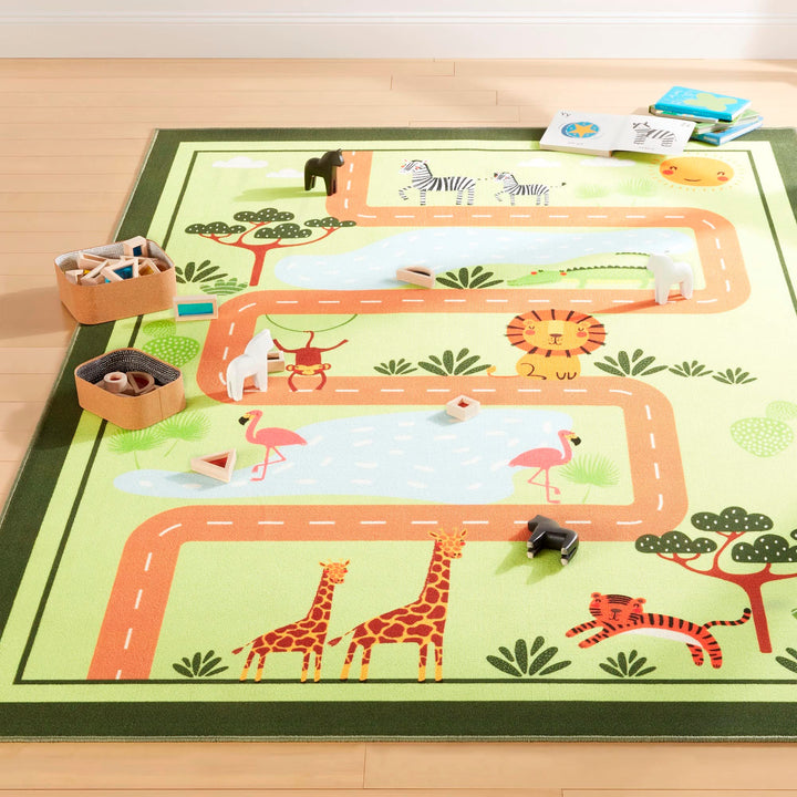 Jungle Road Kids Machine Washable Area Rug